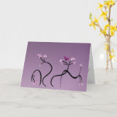 優しい花模様グリーティングカード カード (黄色い花)