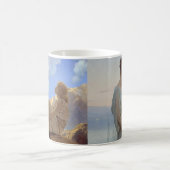 優しい芸術を持つコーヒーマグ コーヒーマグカップ (中央)