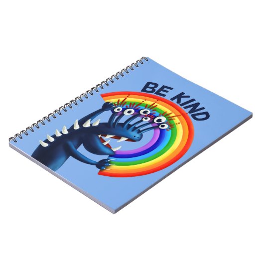 優しい虹のかわいい親切を持っている ノートブック (左側)