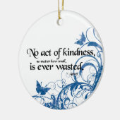 優しい蝶の渦 セラミックオーナメント (左)