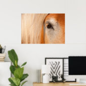 優しい視線 – 馬の荷車を引く目 ポスター (ホームオフィス)