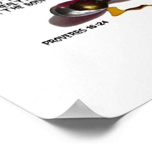 優しい言葉はハニーポスターのようなものだ ポスター (角)