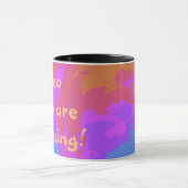 優しい言葉クール芸術品を気取ったビベカラフル マグカップ (中央)