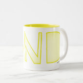 優しい言葉前向き。 ツートーンマグカップ (正面右)