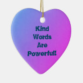 優しい言葉 セラミックオーナメント (右)