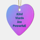 優しい言葉 セラミックオーナメント (左)