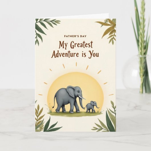 優しい象の父の日 私の最大の冒険 シーズンカード (正面)
