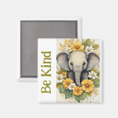 優しい象の磁石である マグネット (正面/裏面)