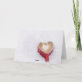 優しい赤いホリデーカード シーズンカード (裏面)