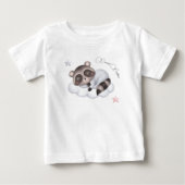 優しい赤ちゃんの子ヤマアラシ ベビーTシャツ (正面)