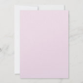 優しい赤面エレガントの花の退職パーティー 招待状 (裏面)