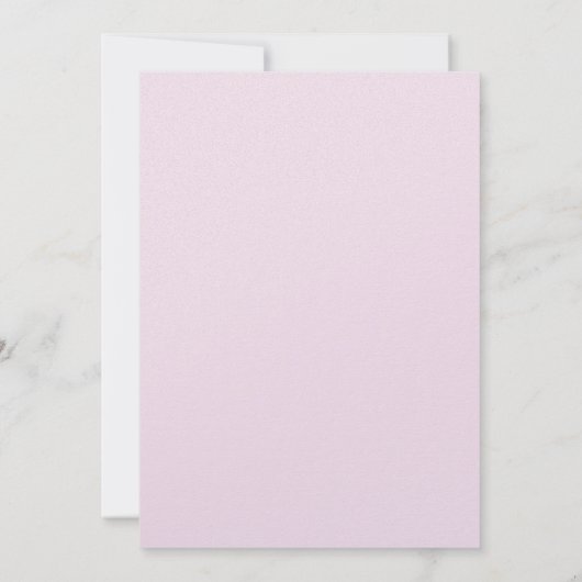 優しい赤面エレガントの花の退職パーティー 招待状 (裏面)