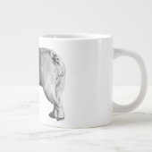 優しい足取り、朝のぬくもり ジャンボコーヒーマグカップ (右)