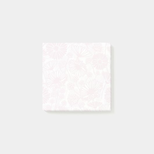 優しい開花(ピンク) | ヘビーホワイト) ポストイット (正面)