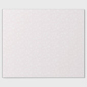 優しい開花（白） | ピンク) ラッピングペーパー (フラット)