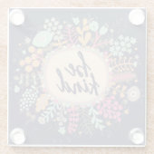 優しい ガラスコースター (裏面)