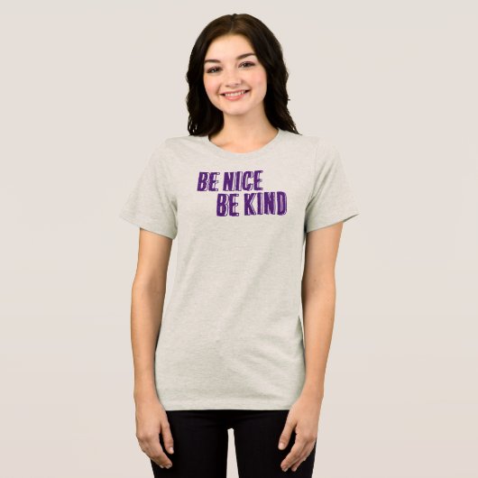 優しい、優しいTシャツ トライブレンドＴシャツ (正面全面)