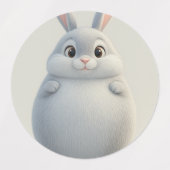 優しい〔占星術の〕十二宮図うさぎ漫画ラベルシール ラベル (デザイン1)