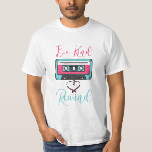 優しい、巻き戻しT型 Tシャツ