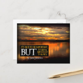 「優しい」感動的引用文 ポストカード