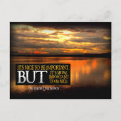 「優しい」感動的引用文 ポストカード (正面)