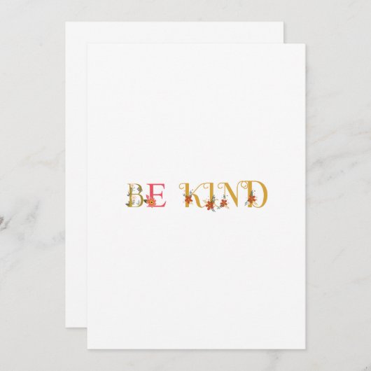 優しい 招待状 (正面/裏面)