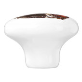 優しい&甘い茶色の馬のヴィンテージアート セラミックノブ (側面)