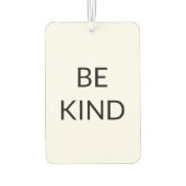 優しい、白黒ミニマル カーエアーフレッシュナー (裏面)