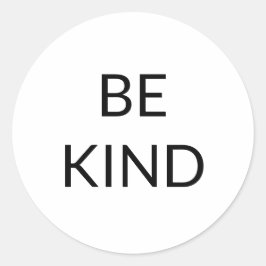 優しい、白黒ミニマル ラウンドシール