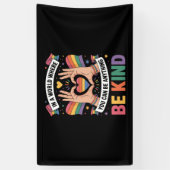 優しいLGBTQになれる世界で 横断幕 (縦)