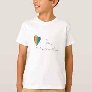 優しいTシャツ、優しさ、愛、虹、Tシャツ Tシャツ