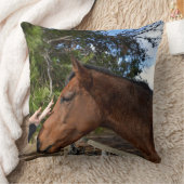 優しいTouch:やさしい茶色の馬と結合» クッション (ブランケット)