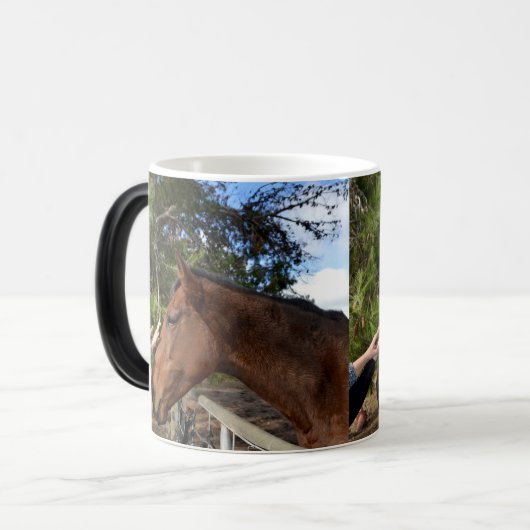 優しいTouch:やさしい茶色の馬と結合» モーフィングマグカップ (正面左)