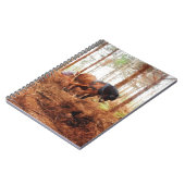 優しき巨人 - 森で丸太を運ぶドラフト馬 ノートブック (左側)