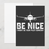 優しくしてね、私が将来あなたのパイロットかもしれないよ 招待状 (正面/裏面)