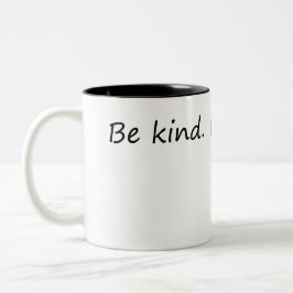 優しくしてよ自由だ – 感動的引用文 ツートーンマグカップ