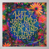 優しくしなさい。フローラカラフル感光ポスター ポスター (正面)