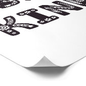 優しくしなさい。白黒の優しさベビー子供部屋 ポスター (角)