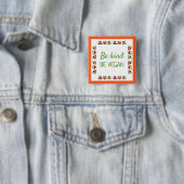 優しくしなさい、beビーガン。野菜のスケッチで 缶バッジ (インサイチュ)