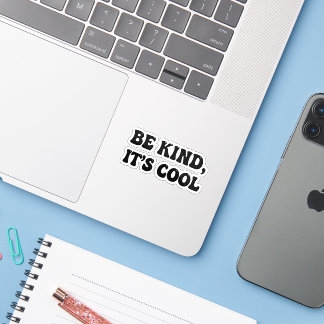 「優しくしよう、イッツクール」レトロステッカー シール