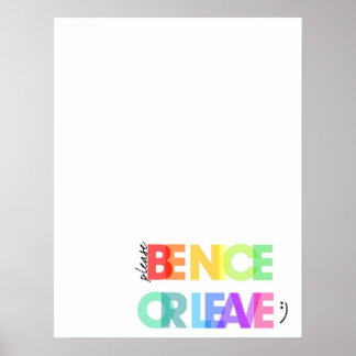 優しくするか離れ ポスター