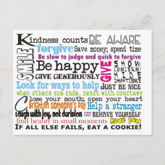 優しくすること等 ポストカード