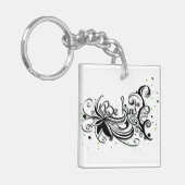 優しくせよ感動的書引用文 キーホルダー (正面左)