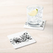 優しくせよ感動的書引用文 スクエアペーパーコースター (インサイチュ)