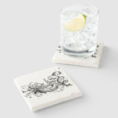 優しくせよ感動的書引用文 ストーンコースター (横)