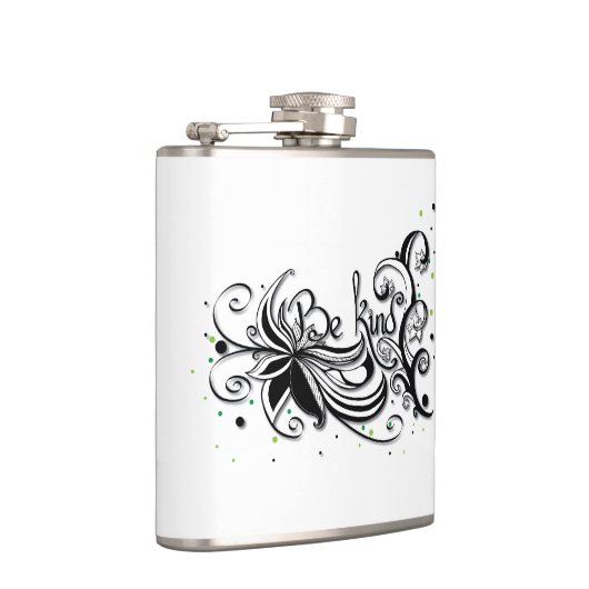 優しくせよ感動的書引用文 フラスク (右)