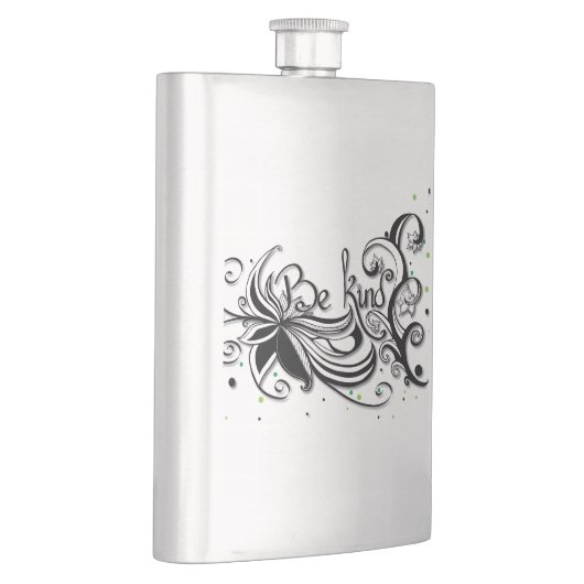 優しくせよ感動的書引用文 フラスク (右)