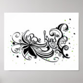 優しくせよ感動的書引用文 ポスター (正面)