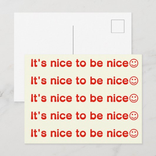 優しくてよかった☺ ポストカード (正面/裏面)