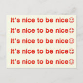 優しくてよかった☺ ポストカード (正面)